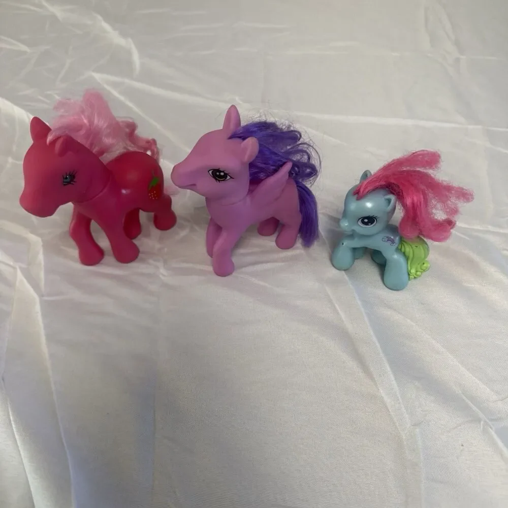My Little Pony Bundle Brush Manes/Tales Lot of 3 Ponies McDonald’s 2005-2009